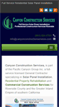 Mobile Screenshot of canyonconstructionservices.com
